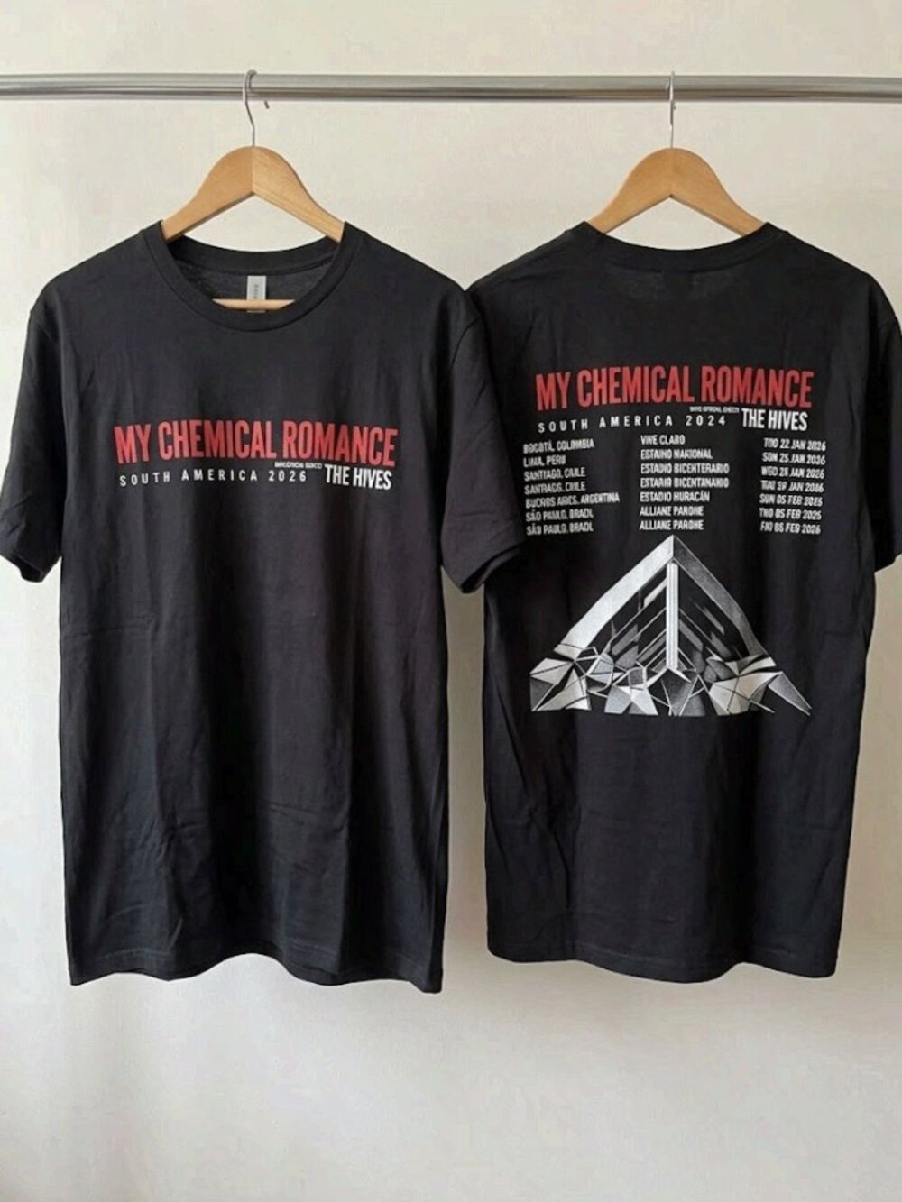 My Chemical Romance South America 2026 Tour T-Shirt Reprint
